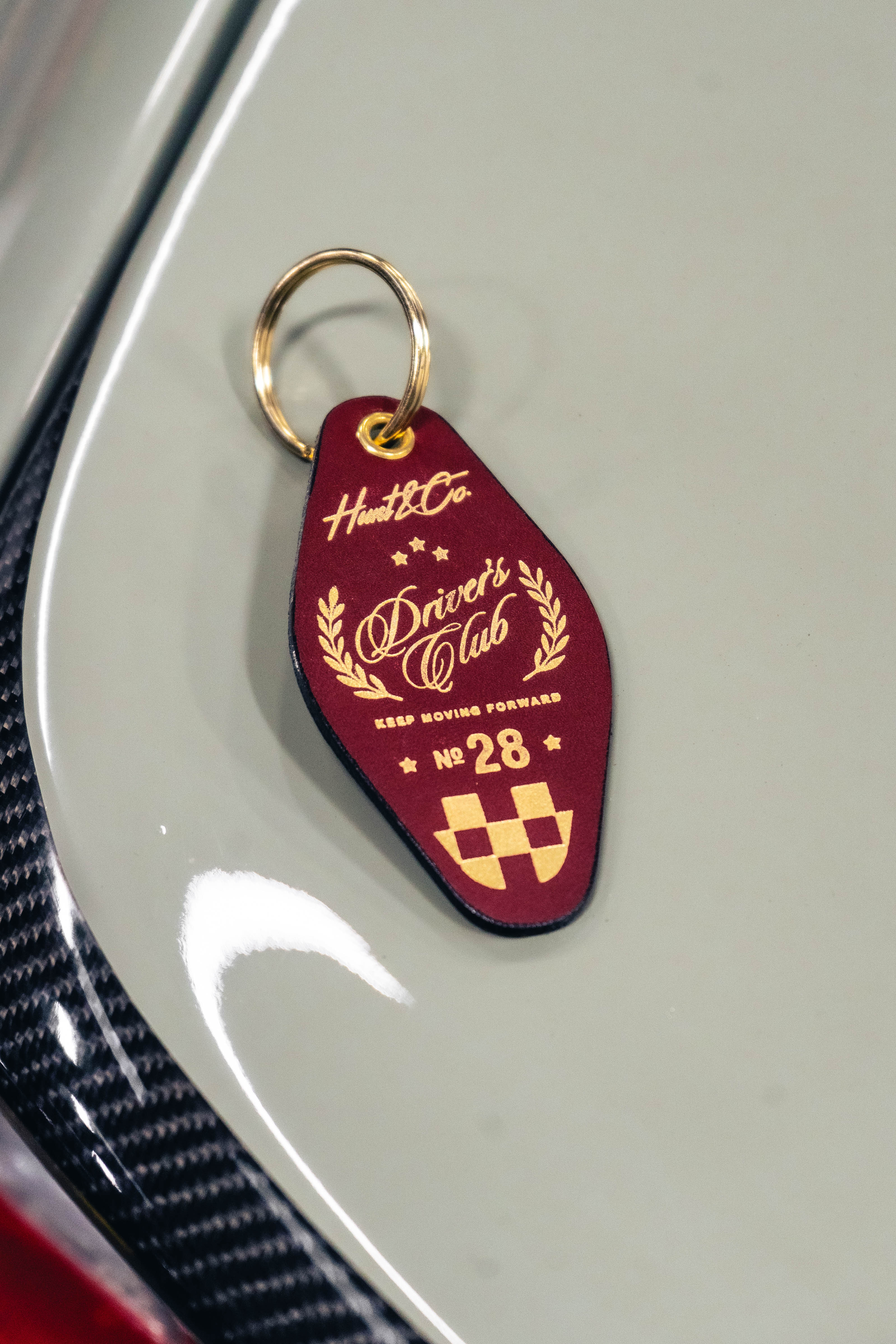 Driver's Club Leather Keychain