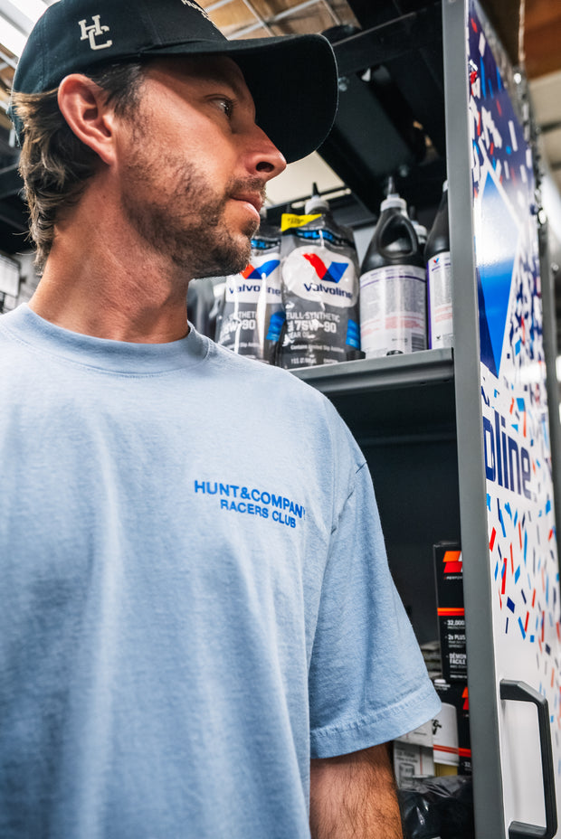 Racers Club Tee - Light Blue