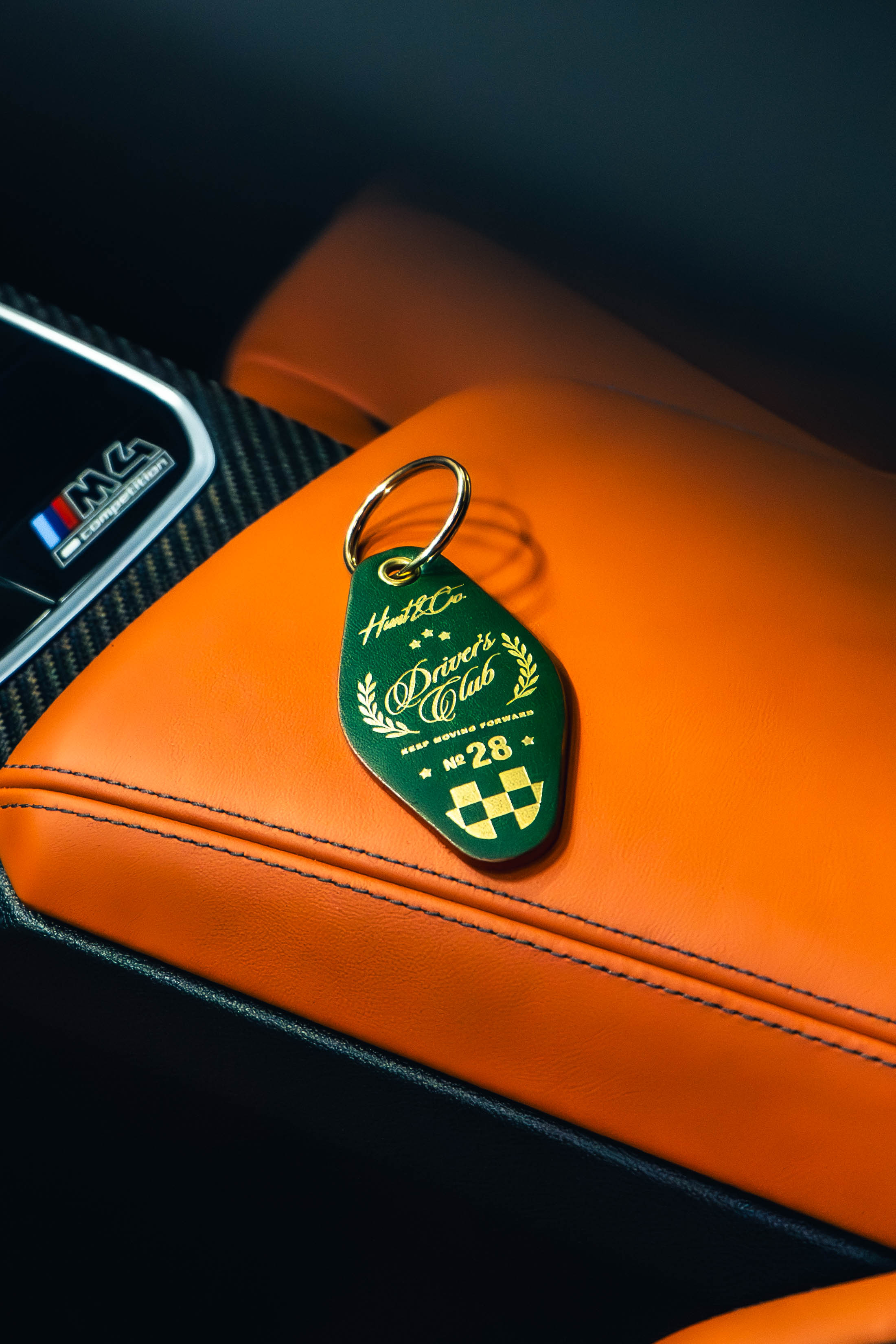 Driver's Club Leather Keychain