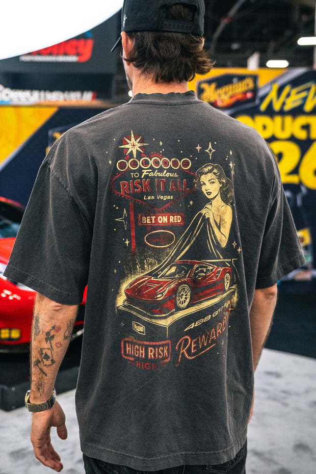 Risk It All Tee - Vintage Black