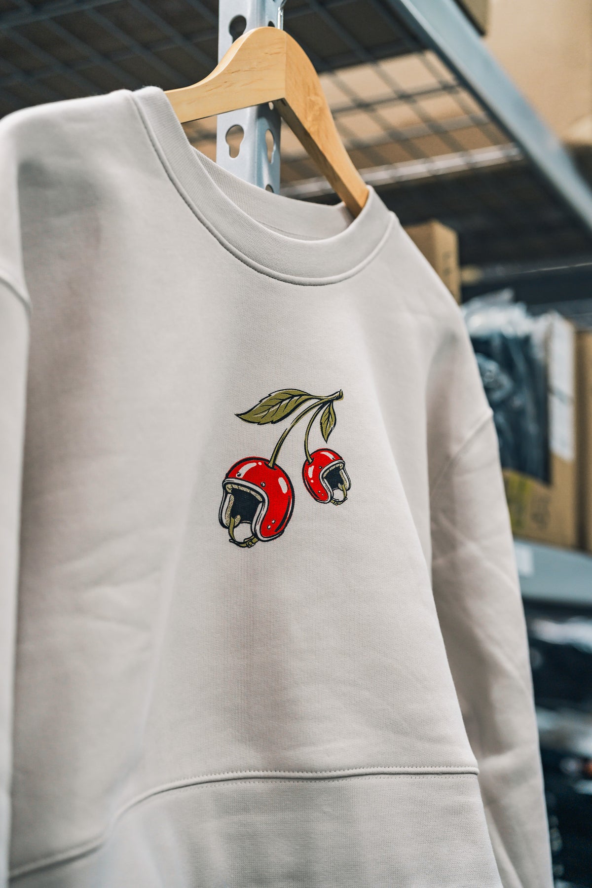 Cherry Helmet Women's Cropped Crewneck