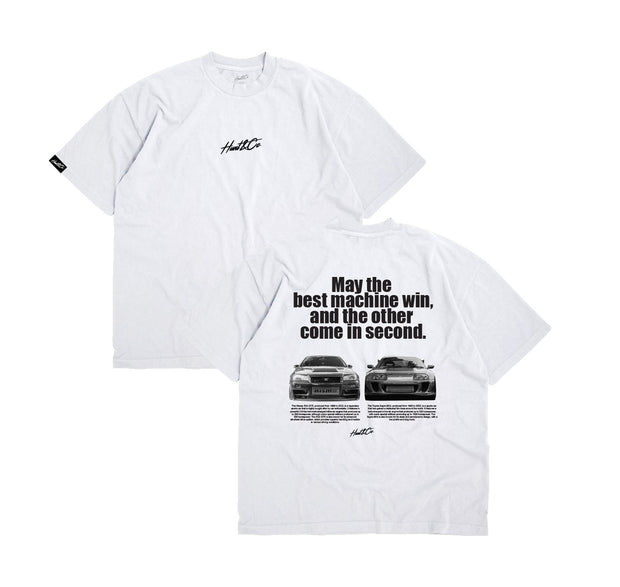 Supra vs. GTR Tee - White