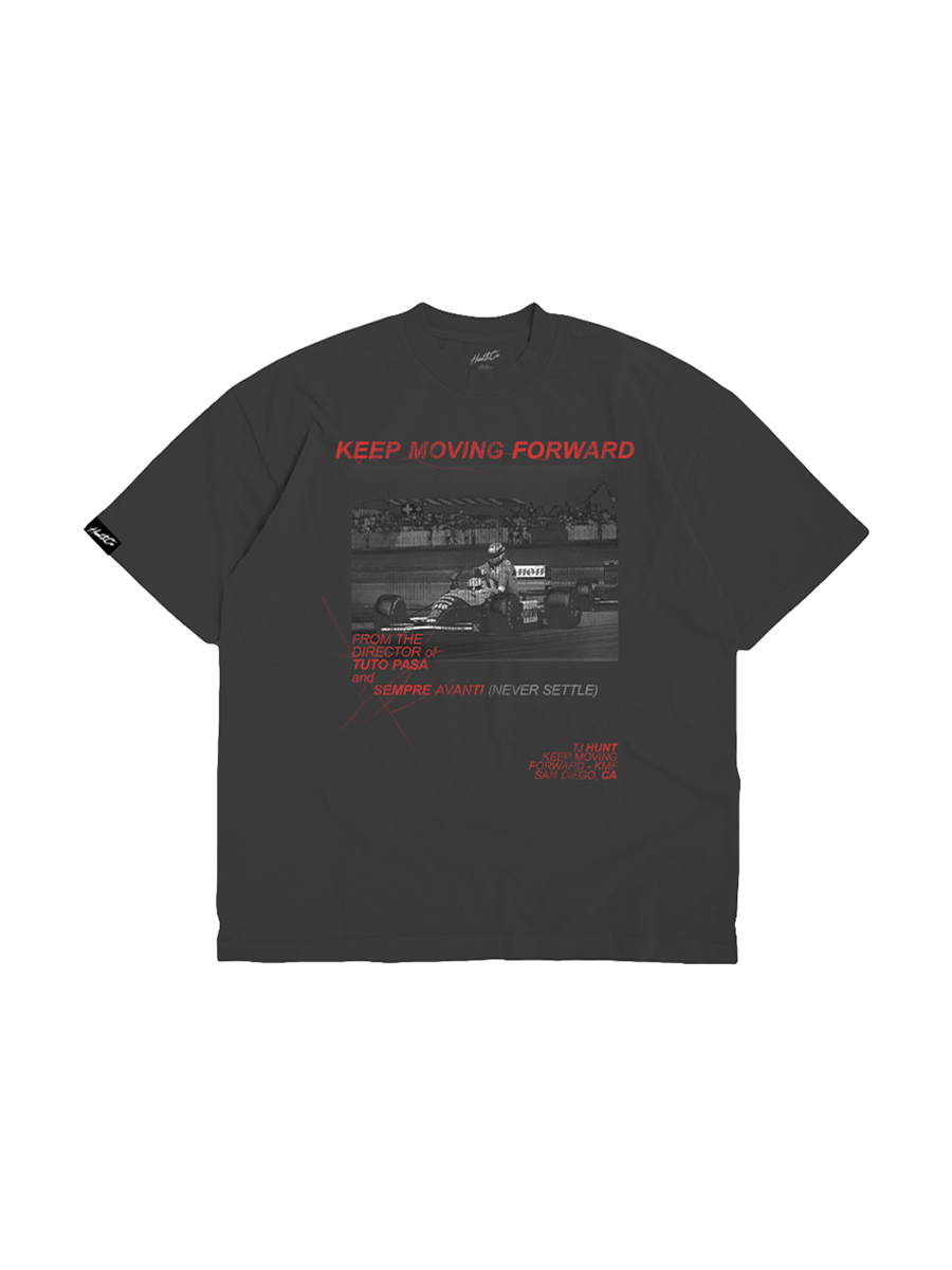 Never Settle Tee - Vintage Black