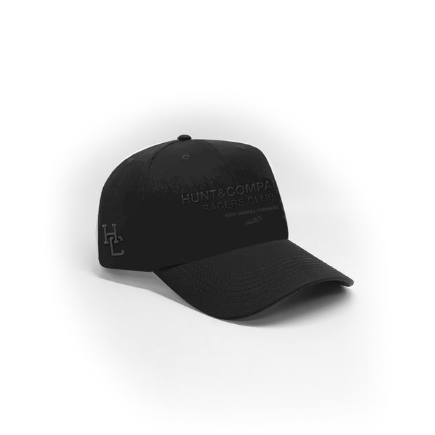 Racers Club Snapback - Black Rubber