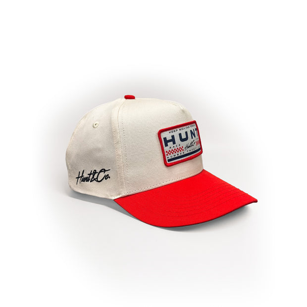 Race Team Woven Patch Hat - Red