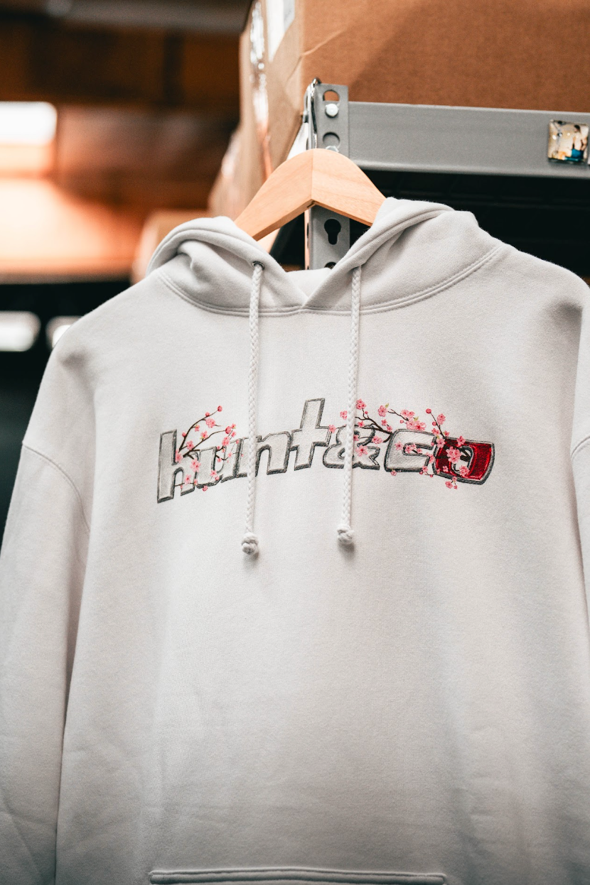 R34 Cherry Blossom White Sweatshirt